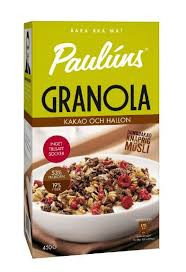 Granola Kakao & Hallon 450 G Paulüns