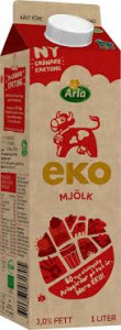 Standardmjölk 3% Eko 1L Arla